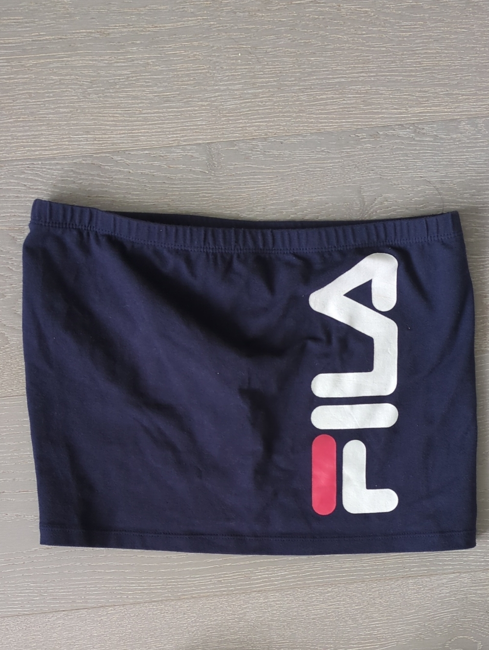 Fila Navy Tube Top with White and Red Logo